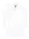 Douuod Floral-appliqué Shirt In Weiss