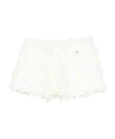 DOUUOD FLORAL-APPLIQUÉ SHORTS