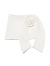 Douuod Floral-appliqué Skirt In White