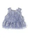 Douuod Fringe-detail Top In Blue