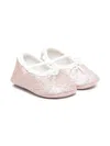 Douuod Glitter Ballet Flats In Pink