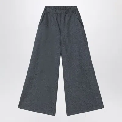 Douuod Kids' Gray Wool-blend Trousers