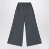 Douuod Gray Wool-blend Trousers In Blue
