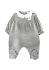 Douuod Grey Babygrow For Baby Girl With Patch In Gray