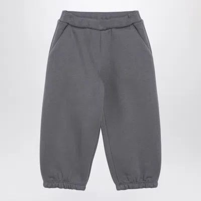 DOUUOD DOUUOD GREY COTTON BLEND JOGGING TROUSERS