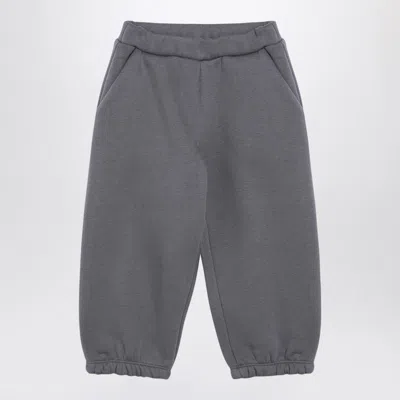 DOUUOD GREY COTTON-BLEND JOGGING TROUSERS