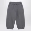 Douuod Grey Cotton-blend Jogging Trousers In Gray