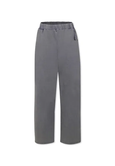 Douuod Kids' Grey Trousers For Girl With Logo
