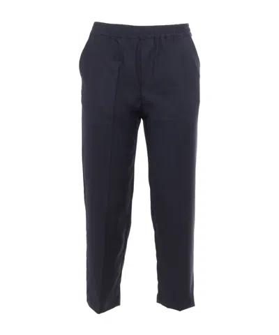 Douuod High-waist Straight-leg Trousers In Black