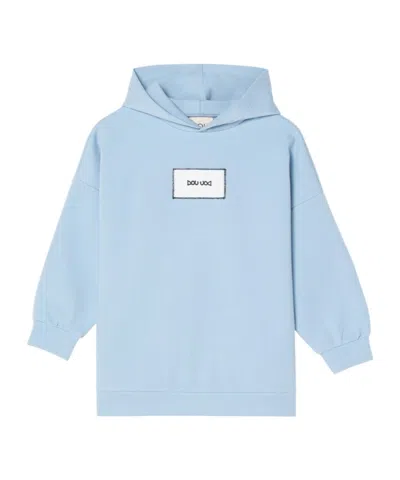 Douuod Hooded Sweatshirt In Light Blue