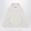 Douuod Ivory Cotton Blend Hoodie In Neutral