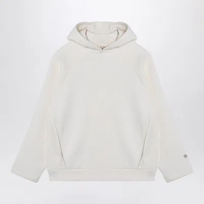 DOUUOD IVORY COTTON BLEND HOODIE