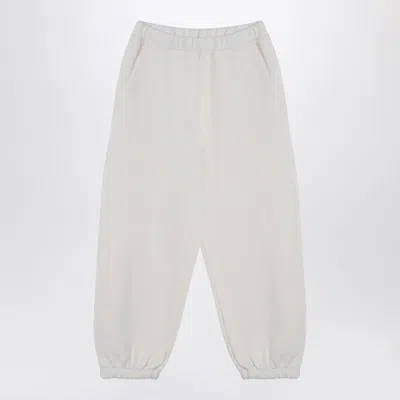 DOUUOD IVORY COTTON-BLEND JOGGING TROUSERS