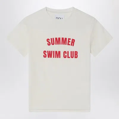 DOUUOD IVORY T-SHIRT SUMMER SWIM CLUB