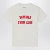 Douuod Ivory T-shirt Summer Swim Club In White