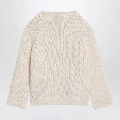 Douuod Ivory Wool-blend Jumper In Neutral