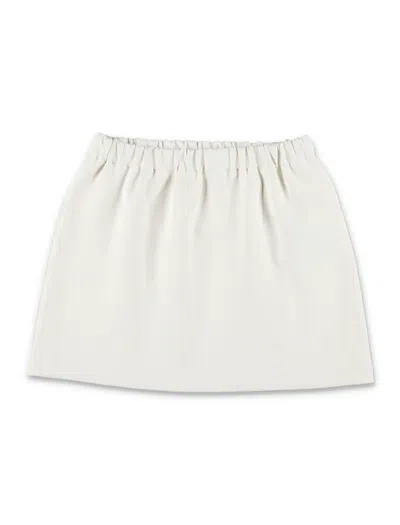 Douuod Kid - Fleece Mini Skirt In White