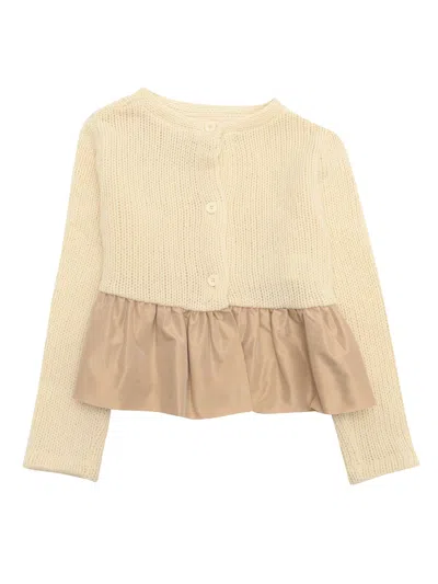 Douuod Kids' Knit Cardigan In White