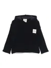 Douuod Knitted Hoodie In Blue