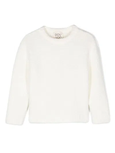 Douuod Kids' Knitted Sweater In White