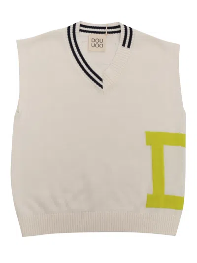 Douuod Kids' Knitted Vest In White