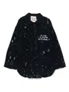 Douuod Lace Shirt In Blue