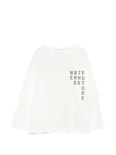 Douuod Kids' Layered Long-sleeve T-shirt In White