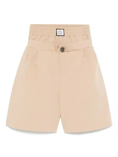 Douuod Kids' Layered Shorts In Neutrals
