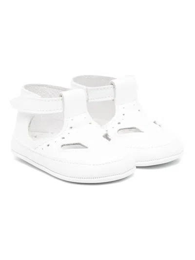 Douuod Babies' Leather Pre-walkers In Bianco