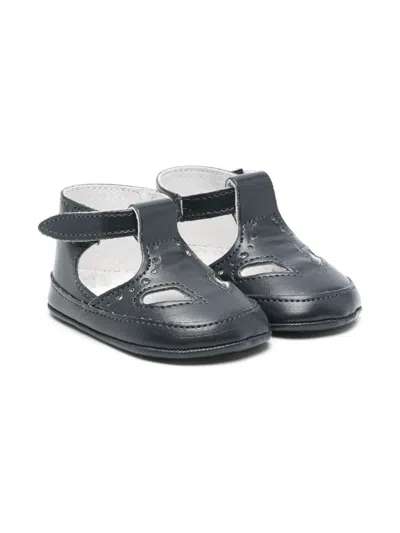Douuod Babies' Leather Pre-walkers In Blue