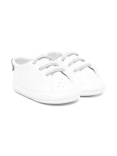 Douuod Babies' Leather Pre-walkers In White