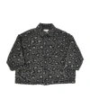 Douuod Leopard-print Denim Jacket In Black