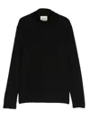 Douuod Logo-embroidered High-neck Sweatshirt In Black