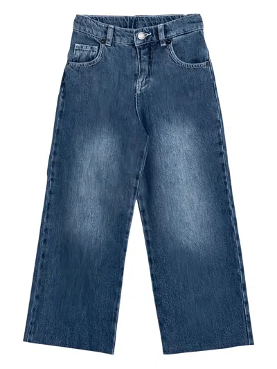 Douuod Kids' Logo-patch Jeans In Blue