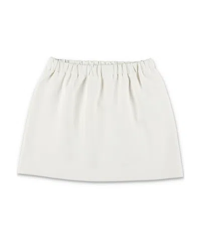 Douuod Logo-patch Skirt In White