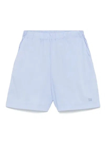 Douuod Kids' Logo-print Shorts In Blue