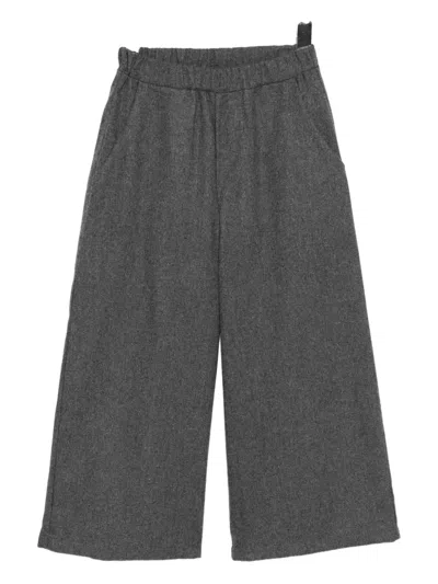 Douuod Kids' Logo-print Trosuers In Gray