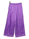 Douuod Logo-print Trousers In Purple