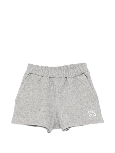 Douuod Kids' Logo Shorts In Gray