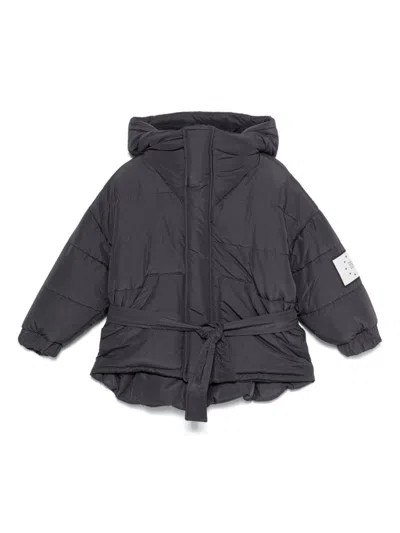 Douuod Kids' Logo-tag Jacket In Grey
