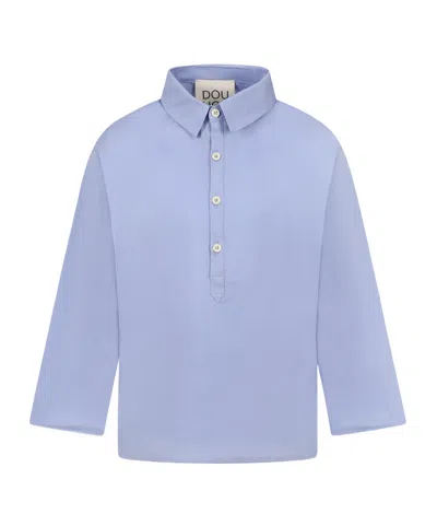 Douuod Long-sleeved Shirt In Blue