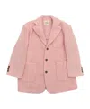 Douuod Long-sleeved Suit Coat In Pink