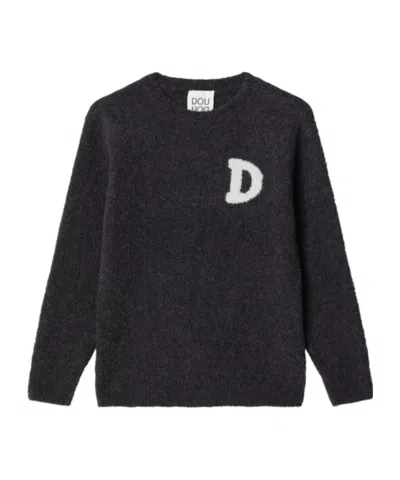 Douuod Long-sleeve Crew-neck Sweater In Gray