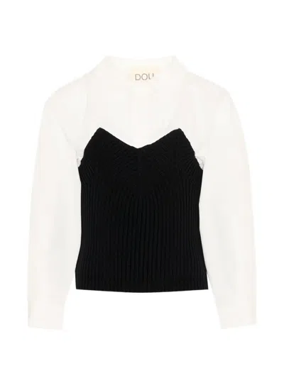 Douuod Kids' Long-sleeve Top In Black