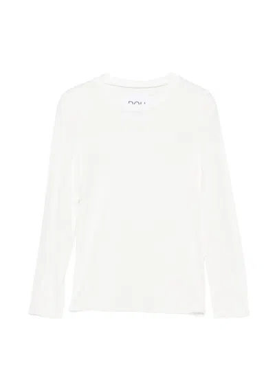 Douuod Kids' Long-sleeve T-shirt In White