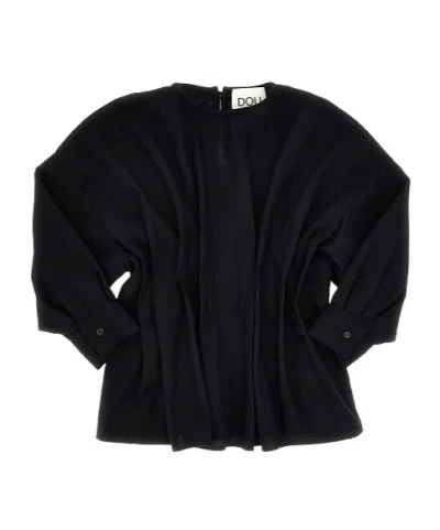 Douuod Long-sleeved Cover-up In Black
