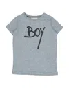 Douuod Newborn Boy T-shirt Grey Size 0 Cotton In Grey