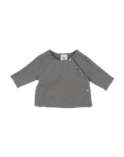 Douuod Babies'  Newborn Girl Cardigan Grey Size 3 Cotton, Acrylic, Synthetic Fibers, Viscose, Elastane
