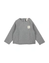 Douuod Newborn Girl Sweatshirt Grey Size 3 Cotton, Elastane In Grey