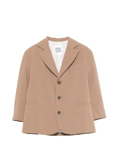 Douuod Kids' Notched Blazer In Neutral